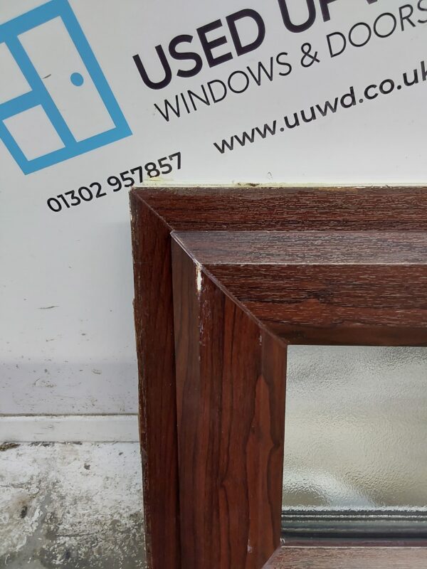Used Rosewood Upvc Window 400mm x 365mm W0418 - Image 6