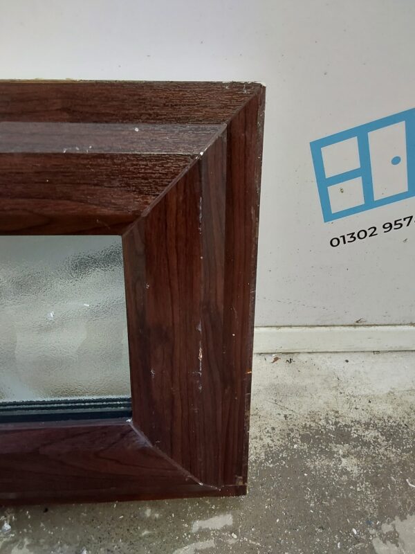 Used Rosewood Upvc Window 400mm x 365mm W0418 - Image 7
