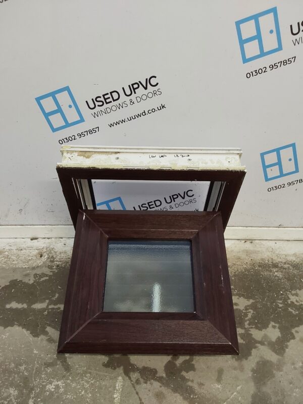 Used Rosewood Upvc Window 400mm x 365mm W0418 - Image 2