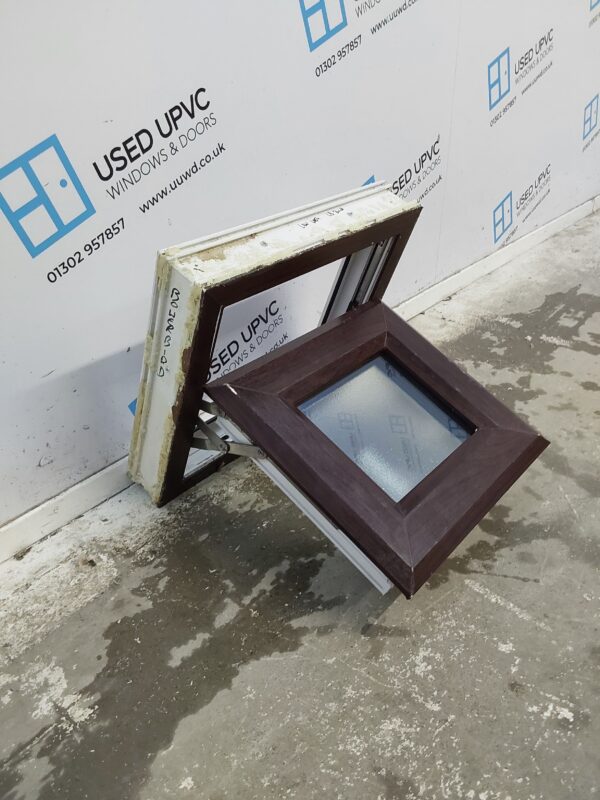 Used Rosewood Upvc Window 400mm x 365mm W0418 - Image 3