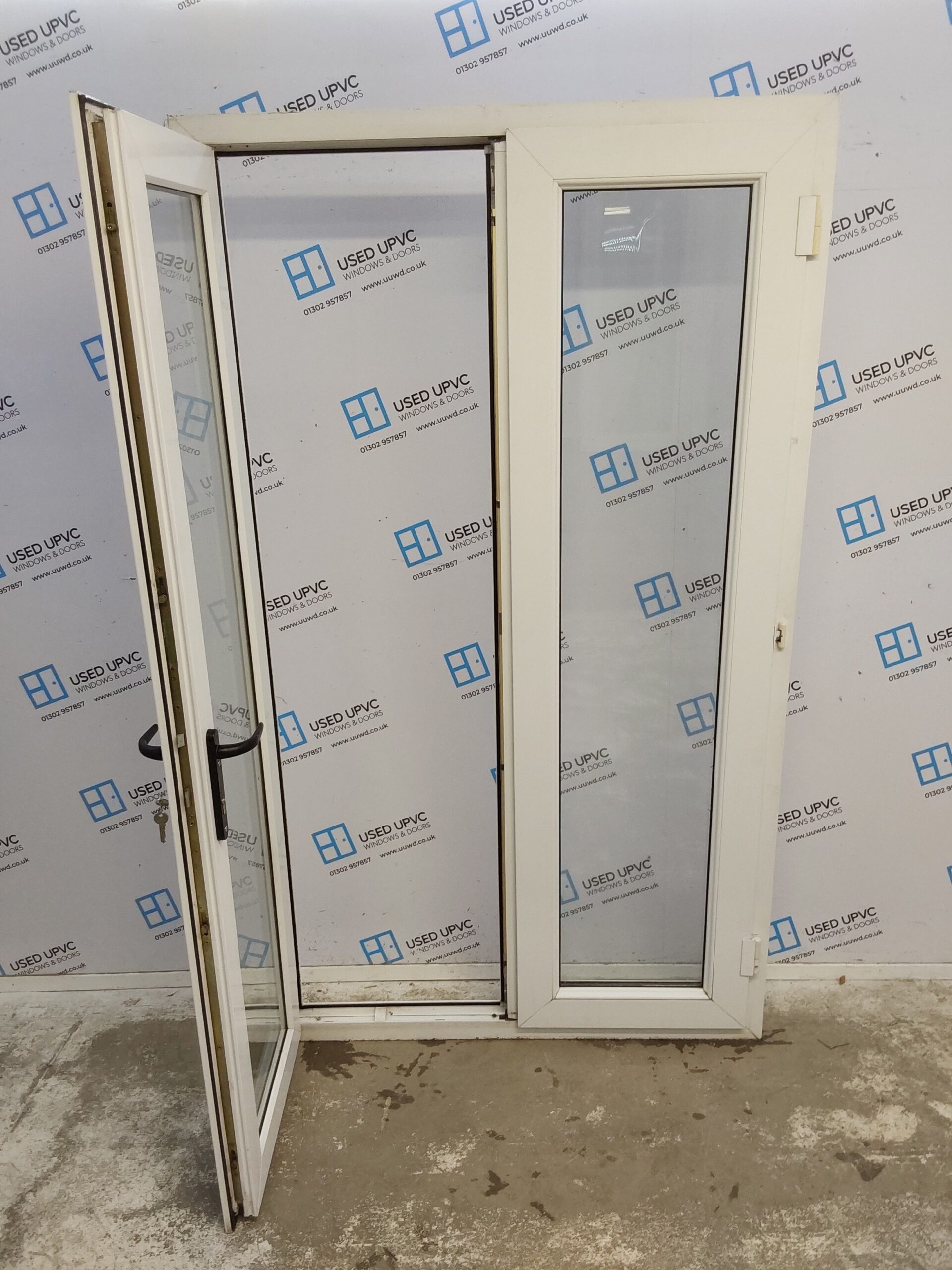 Used White Upvc French Doors 1190mm x 2045mm EA15 | Used UPVC Windows ...