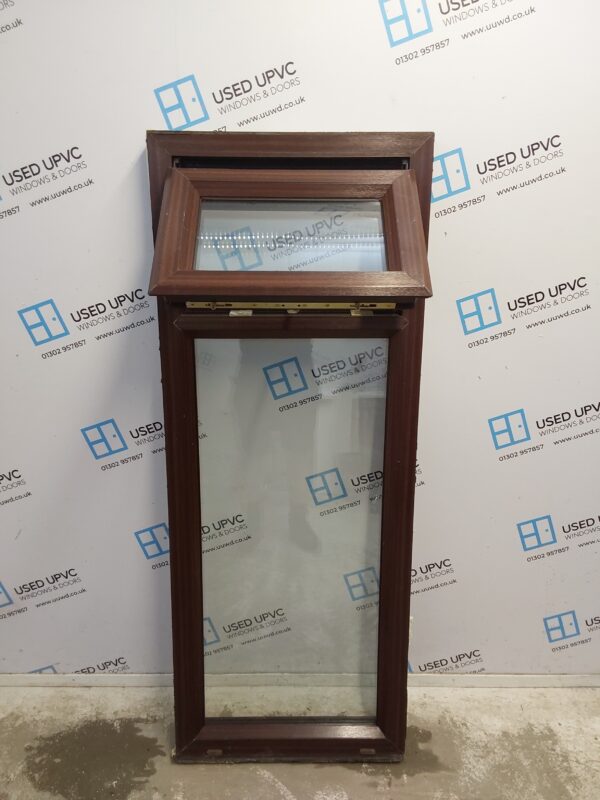 Used Woodgrain Upvc Window 600mm x 1550mm (Reduce To 1530mm) C5057 - Image 2
