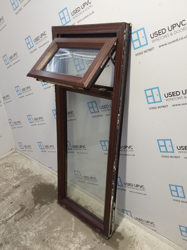 Used Woodgrain Upvc Window 600mm x 1550mm (Reduce To 1530mm) C5057 - Image 3