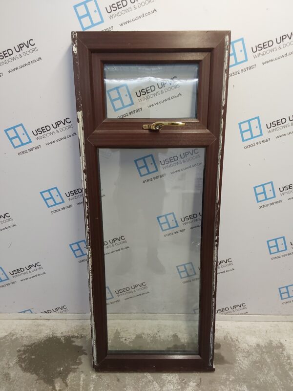 Used Woodgrain Upvc Window 600mm x 1550mm (Reduce To 1530mm) C5057 - Image 4