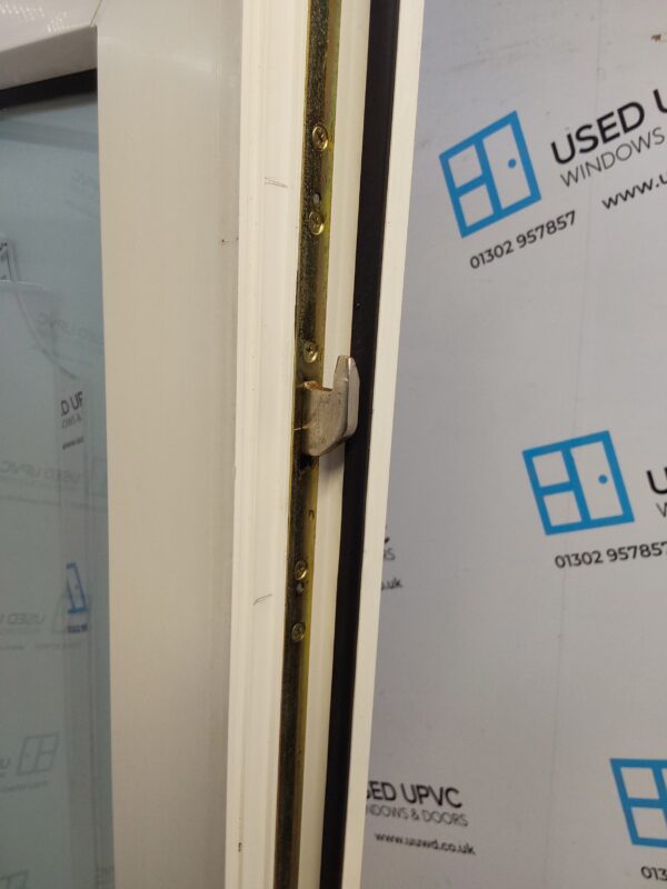 Used White Upvc Front Door And Side Panel 1265mm x 2070mm (reduce to 1245mm) DS004 - Image 4
