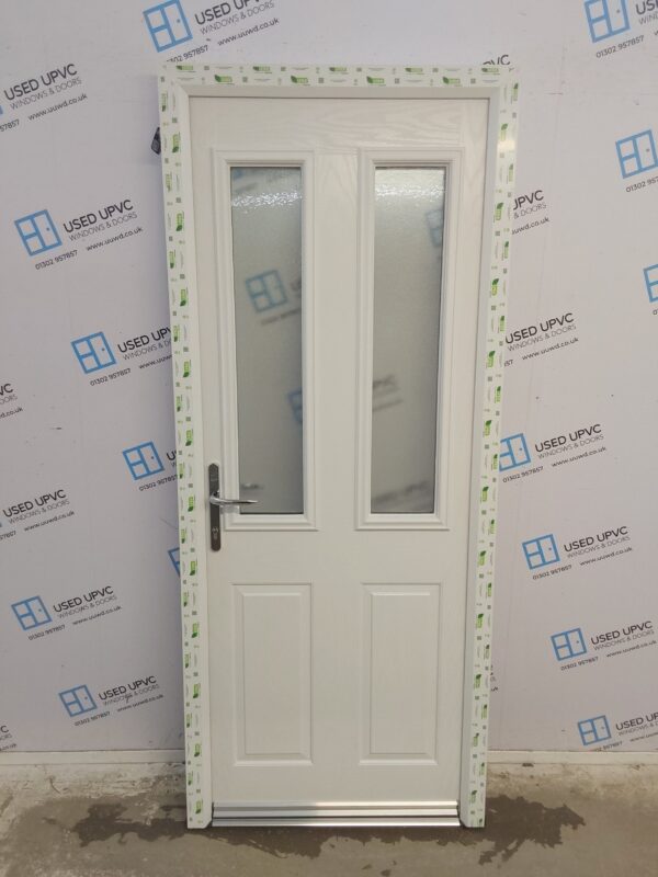 Brand New White Composite Back Door 850mm x 2020mm ND127