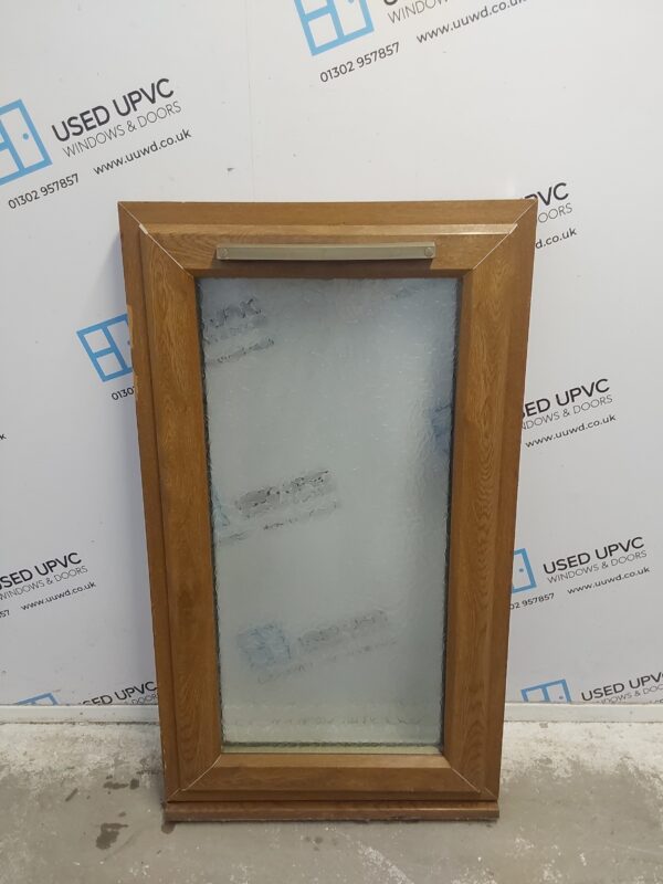 Used Oak Upvc Window 595mm x 1050mm C4W065