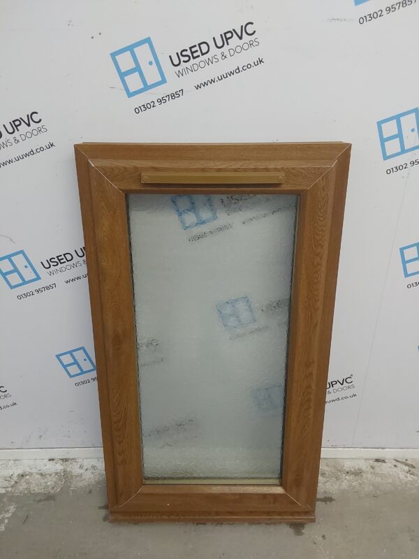 Used Oak Upvc Window 595mm x 1050mm C4W064