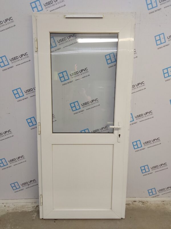 Used White Upvc Back Door (Outwards Opening) 920mm x 2055mm ( Reduce To 2040mm) 0739