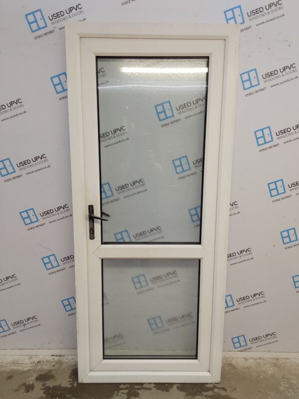 Used White Upvc Back Door 895mm x 2100mm 0705