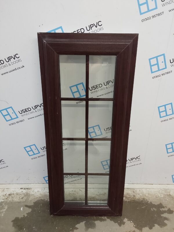 Used Rosewood Upvc Window 520mm x 1225mm W0003