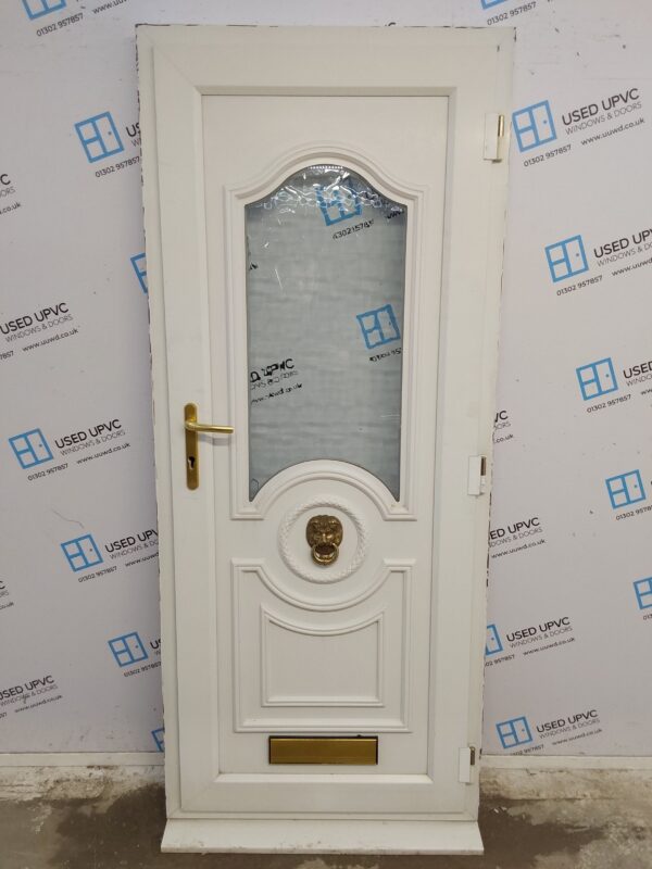 Used White Upvc Front Door 855mm x 2040mm (outwards opening) 0230