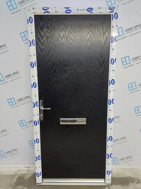 Brand New Black Composite Front Door 945mm x 2085mm C1ND09