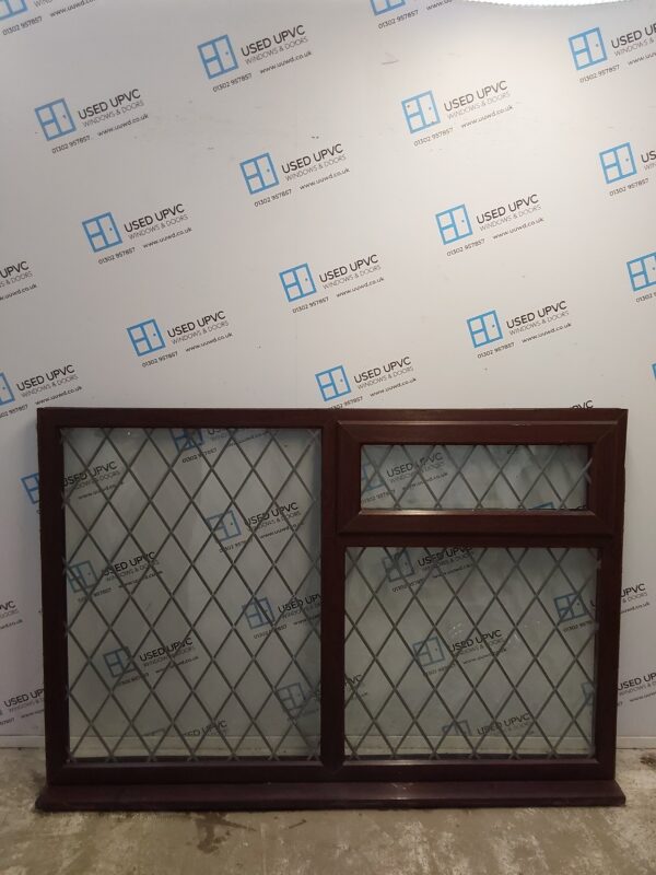 Used Rosewood Upvc Window 1805mm x 1220mm C5076