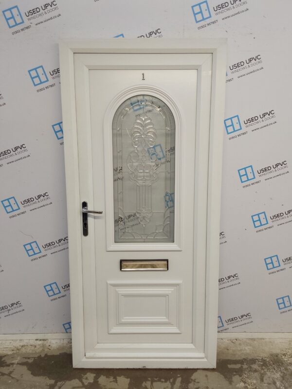 Used White Upvc Front Door 920mm x 2000mm 0195