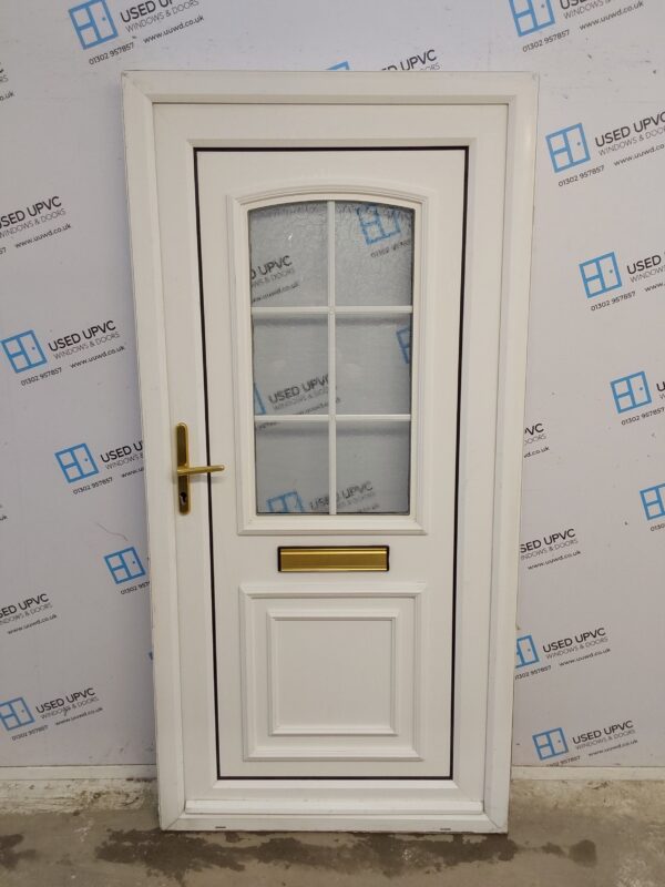 Used White Upvc Front Door 980mm x 2000mm 0525