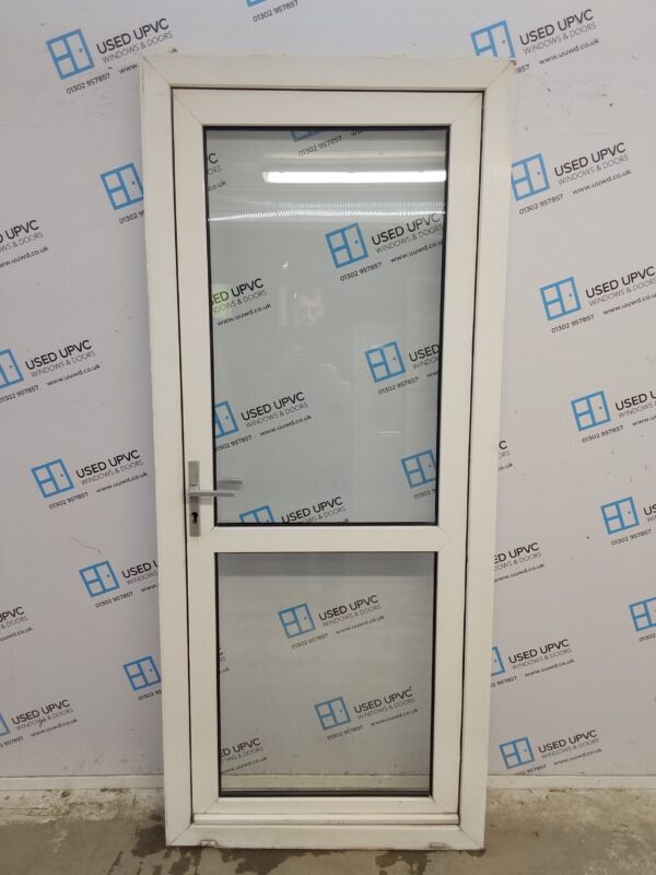 Used White Upvc Back Door 900mm x 2100mm C9D46