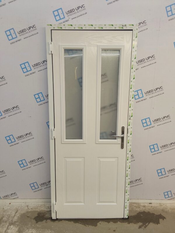 Brand New White Composite Back Door 850mm x 2020mm ND127 - Image 2