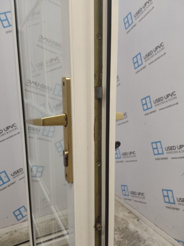 Used White Upvc Full Glass Back Door And Side Panel (Outwards Opening) 1495mm x 2045mm DS017 - Image 4