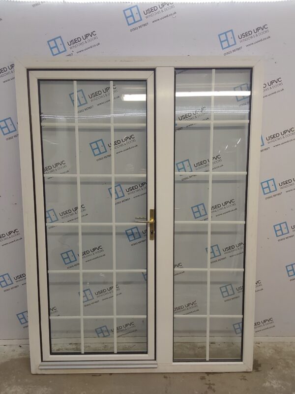 Used White Upvc Full Glass Back Door And Side Panel (Outwards Opening) 1495mm x 2045mm DS017 - Image 6