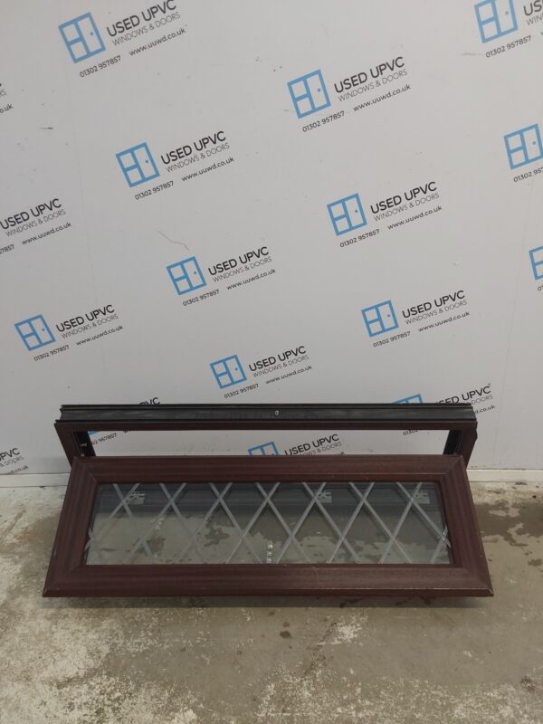 Used Woodgrain Upvc Window 1120mm x 420mm A0009 - Image 2