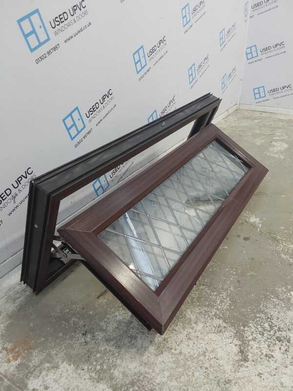 Used Woodgrain Upvc Window 1120mm x 420mm A0009 - Image 3