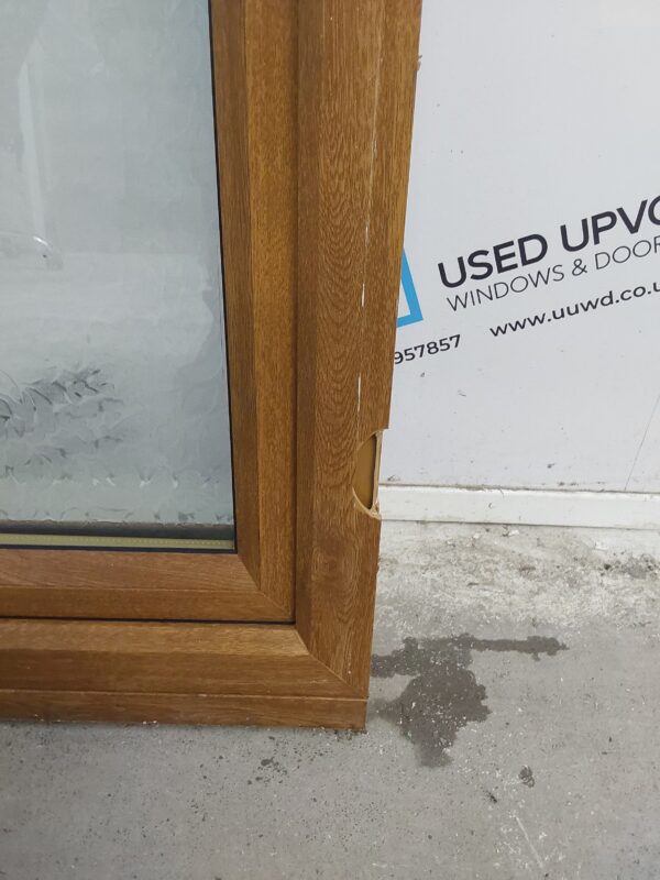 Used Oak Upvc Window 595mm x 1050mm C4W064 - Image 6