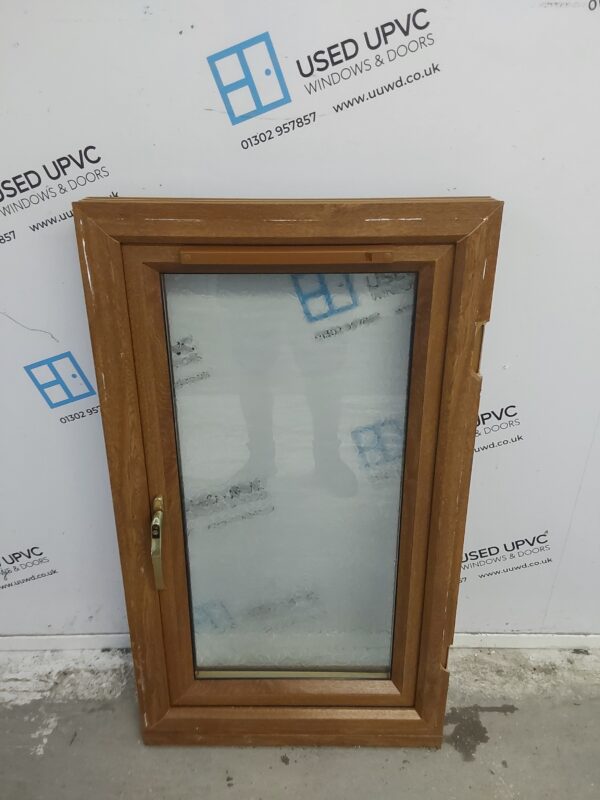 Used Oak Upvc Window 595mm x 1050mm C4W064 - Image 4