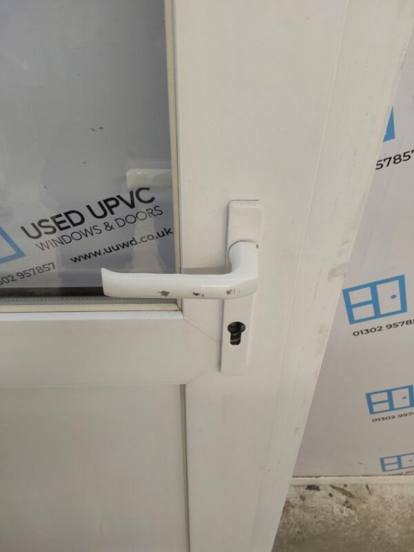 Used White Upvc Back Door (Outwards Opening) 920mm x 2055mm ( Reduce To 2040mm) 0739 - Image 10