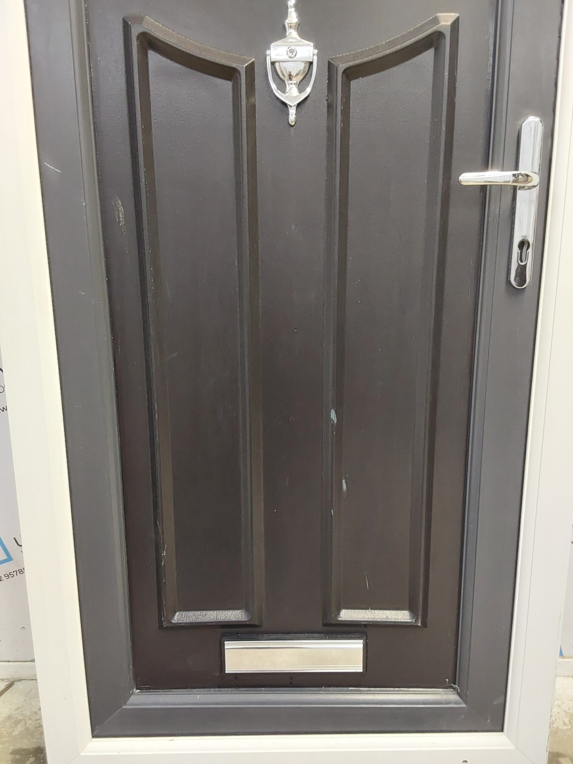 Used Anthracite Grey Upvc Front Door 900mm X 2050mm 0492 | Used UPVC ...