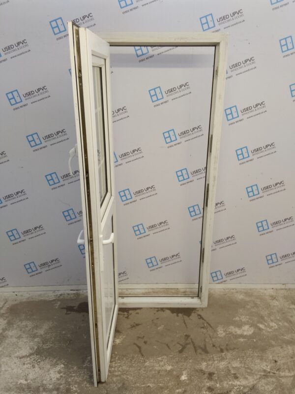 Used White Upvc Stable Back Door 820mm x 2015mm (Reduce To 805mm) 0662 - Image 5