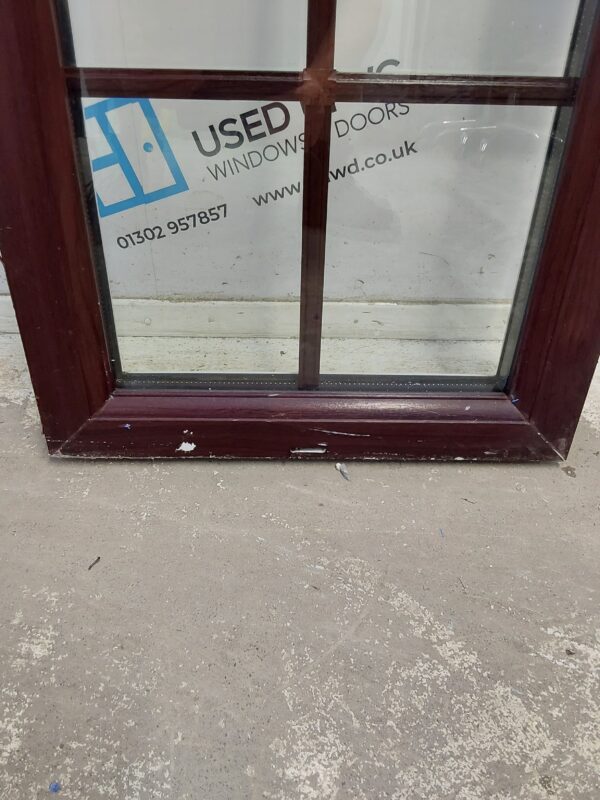 Used Rosewood Upvc Window 445mm x 1055mm C4W057 - Image 2