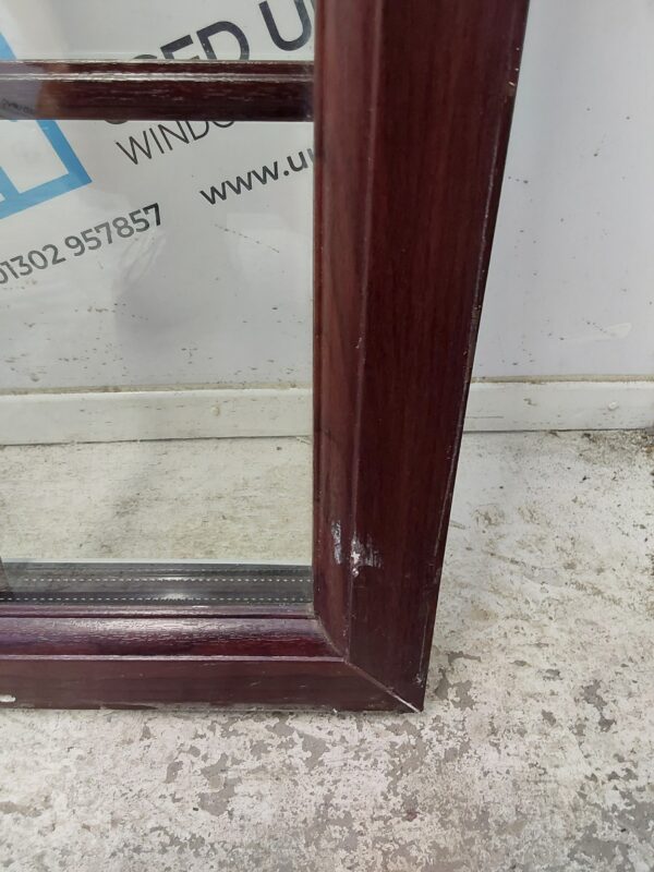 Used Rosewood Upvc Window 445mm x 1055mm C4W057 - Image 3