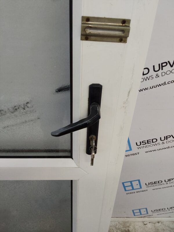 Used White Upvc Back Door 895mm x 2100mm 0705 - Image 7