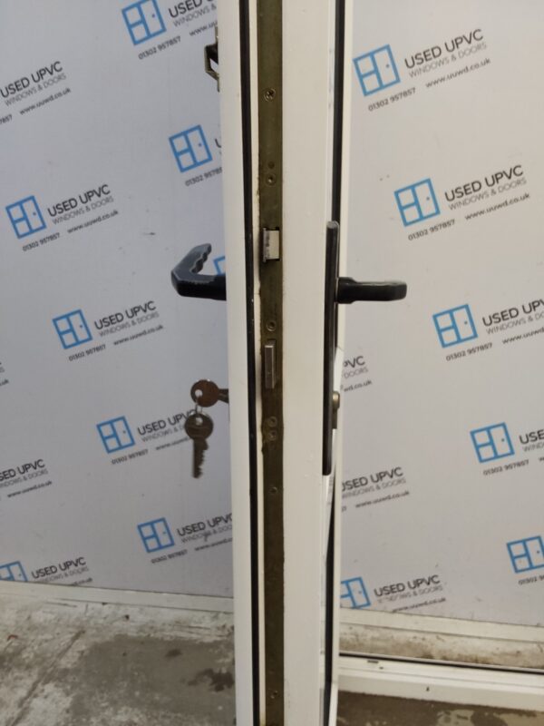Used White Upvc Back Door 895mm x 2100mm 0705 - Image 4