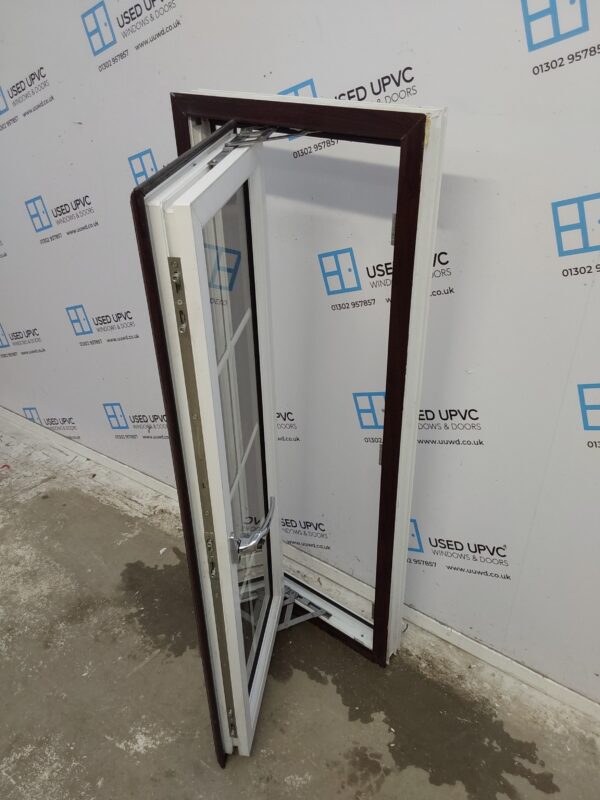 Used Rosewood Upvc Window 520mm x 1225mm W0003 - Image 3