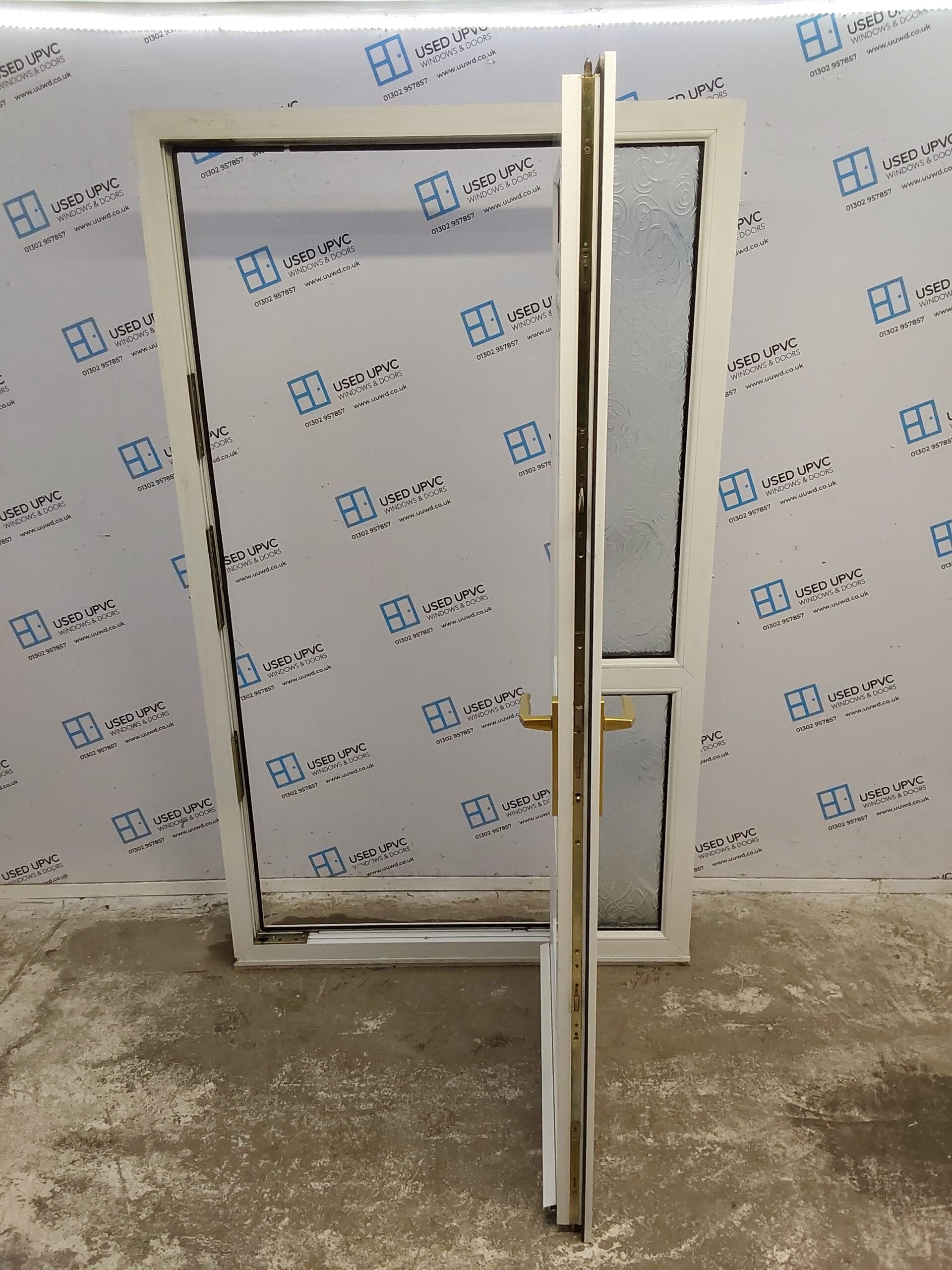 Used White Upvc Front Door And Side Panel 1215mm x 2070mm DS046 | Used ...