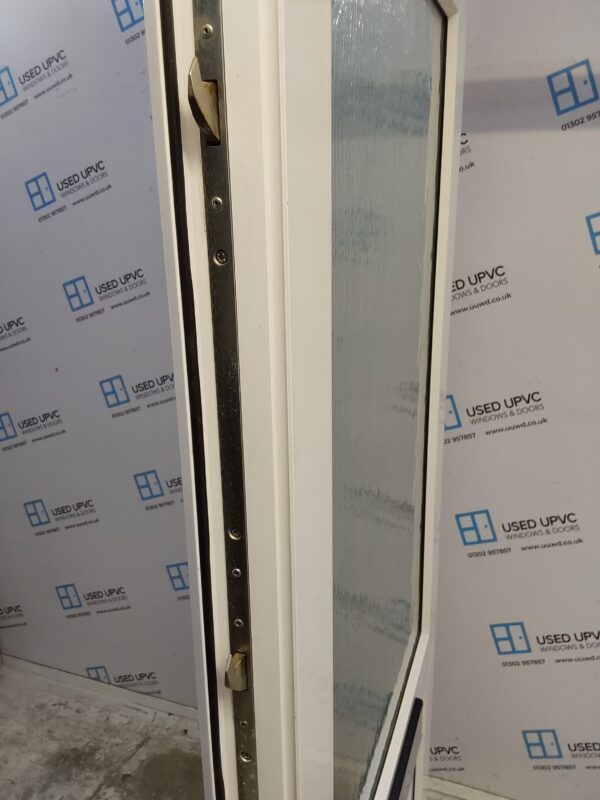 Used White Upvc Front Door 900mm x 2110mm (reduce to 885mm) 0382 - Image 7