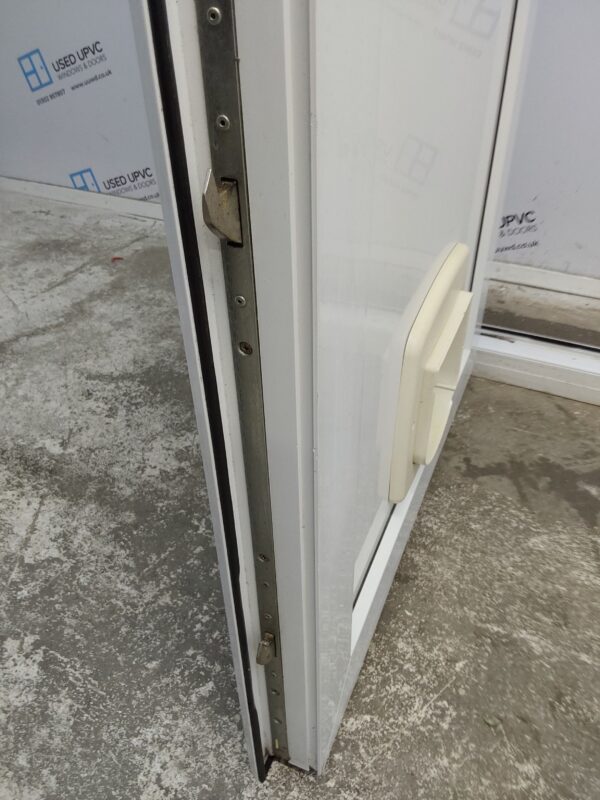 Used White Upvc Front Door 900mm x 2110mm (reduce to 885mm) 0382 - Image 9