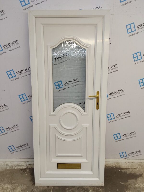 Used White Upvc Front Door 855mm x 2040mm (outwards opening) 0230 - Image 2