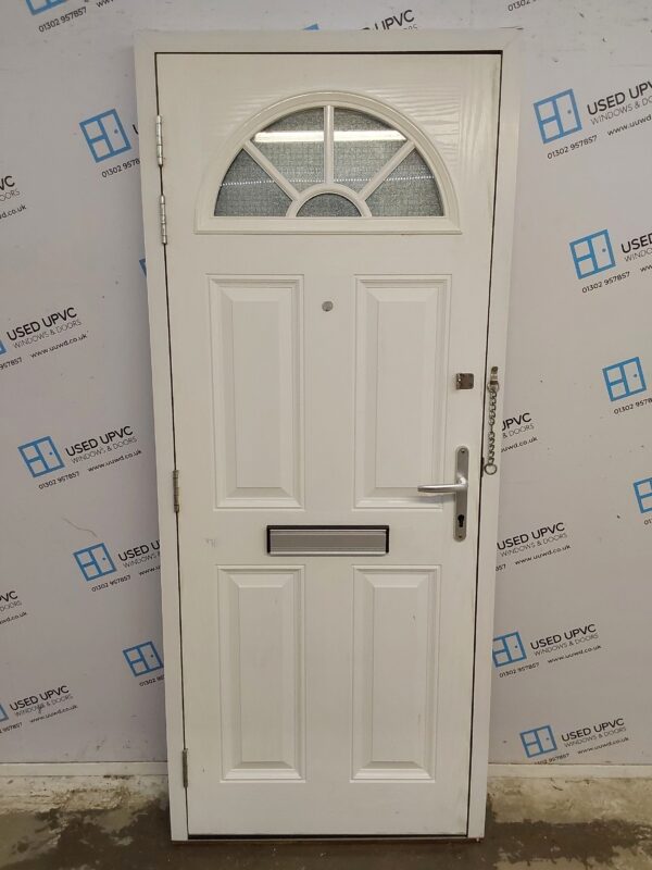 Used Black Composite Front Door 840mm x 2010mm 0014 - Image 2
