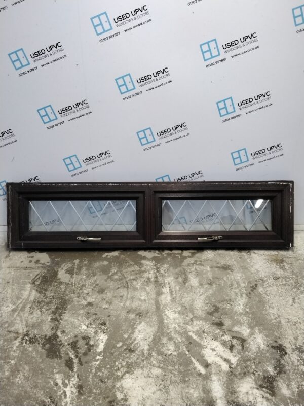 Used Rosewood upvc window 1795mm x 415mm ALR008 - Image 2
