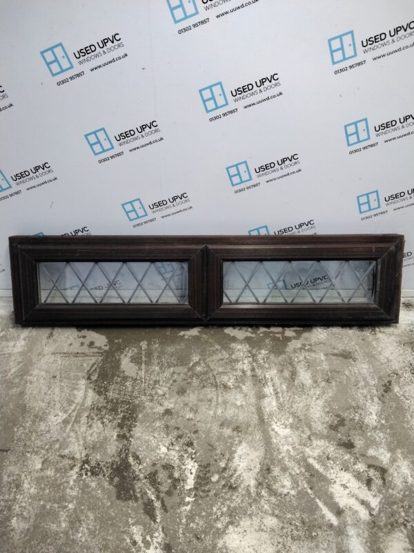 Used Rosewood upvc window 1795mm x 415mm ALR008