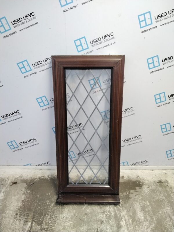 Used rosewood upvc window 560mm x 1245mm C2010