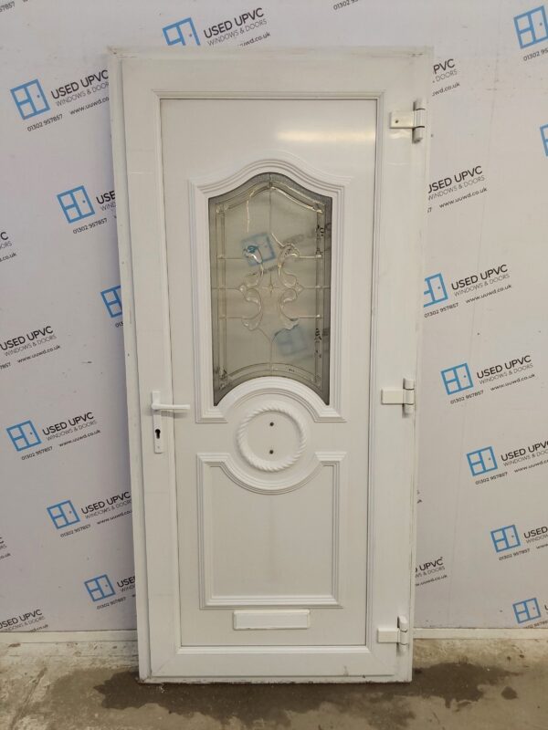 Used White Upvc Front Door 955mm x 2085mm (Reduce To 940mm) 0705 - Image 3