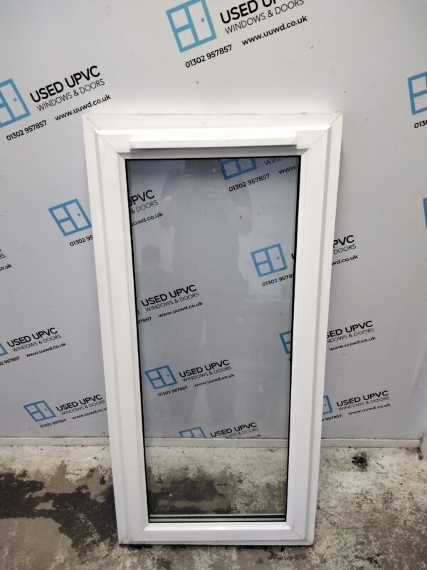 Used white upvc window 630mm x 1310mm C2B016