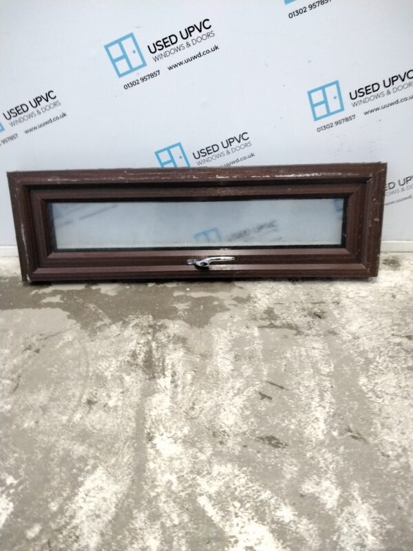 Used woodgrain upvc window 1190mm x 365mm A0023 - Image 2