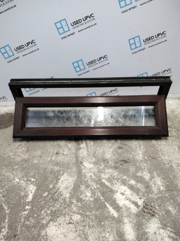 Used woodgrain upvc window 1190mm x 365mm A0023 - Image 3