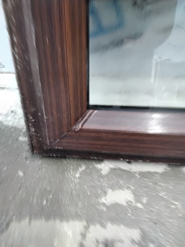 Used woodgrain upvc window 1190mm x 365mm A0023 - Image 4