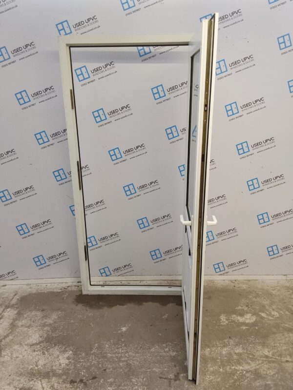 Used White Upvc Front Door 930mm x 2020mm 0239 - Image 3
